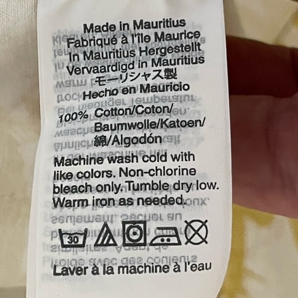 MADEWELL Short Sleeve Pullover Work Shirt In Tropical Print Size XL - Picture 11 of 11